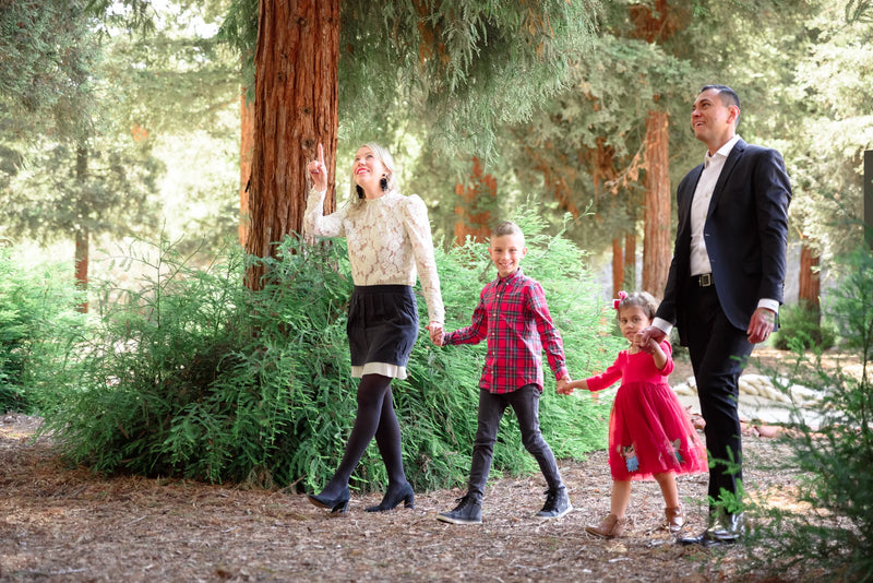 Sarah and family autumn session under the redwoods at Carbon Canyon Regional Park, Brea, photo 4