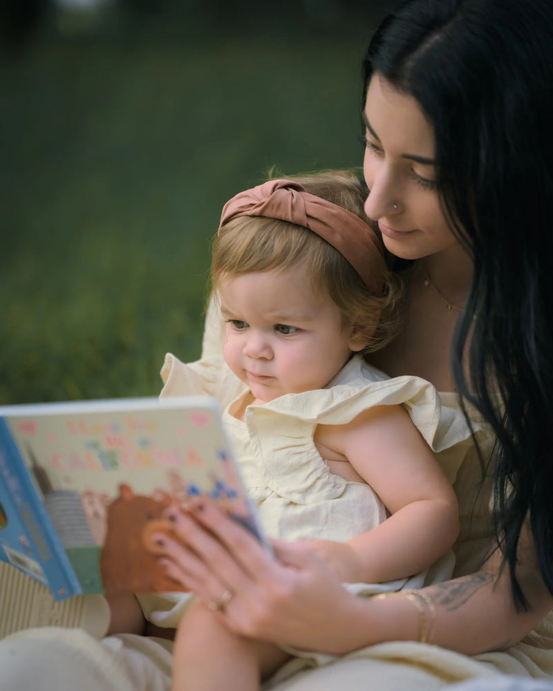 Tiffany and Josie at golden hour in the tall grass, photo 5. Orange County family photography.